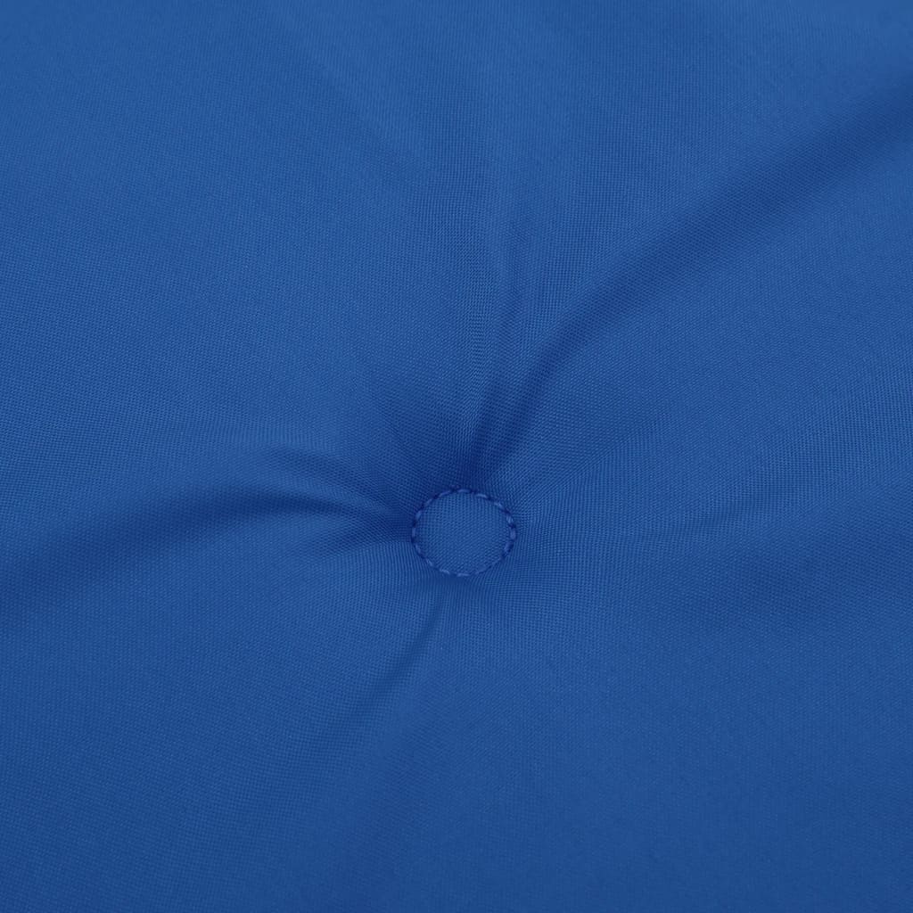vidaXL atpūtas krēsla matracis, koši zils, (75+105)x50x4 cm