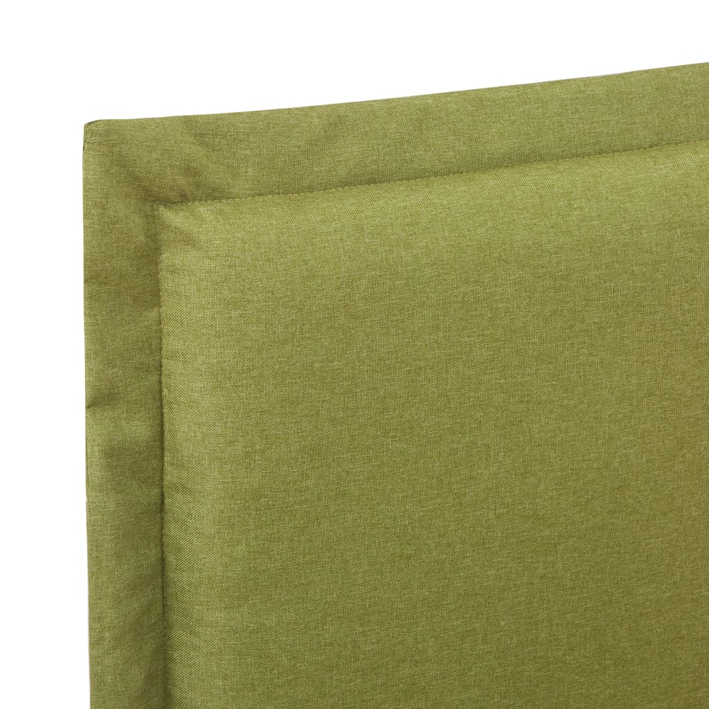 vidaXL gultas rāmis, zaļš audums, 120x200 cm