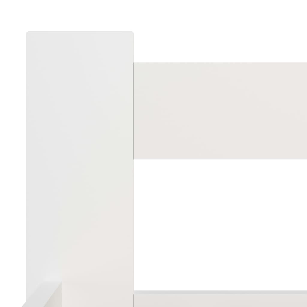 vidaXL gultas rāmis, balts, priedes masīvkoks, 180x200 cm