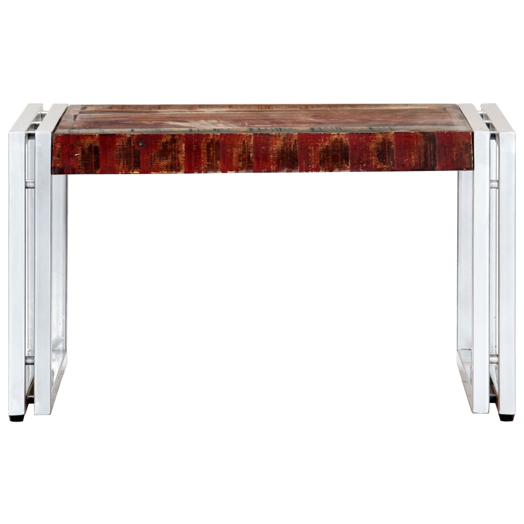 vidaXL kafijas galdiņš, 60x60x35 cm, pārstrādāts masīvkoks