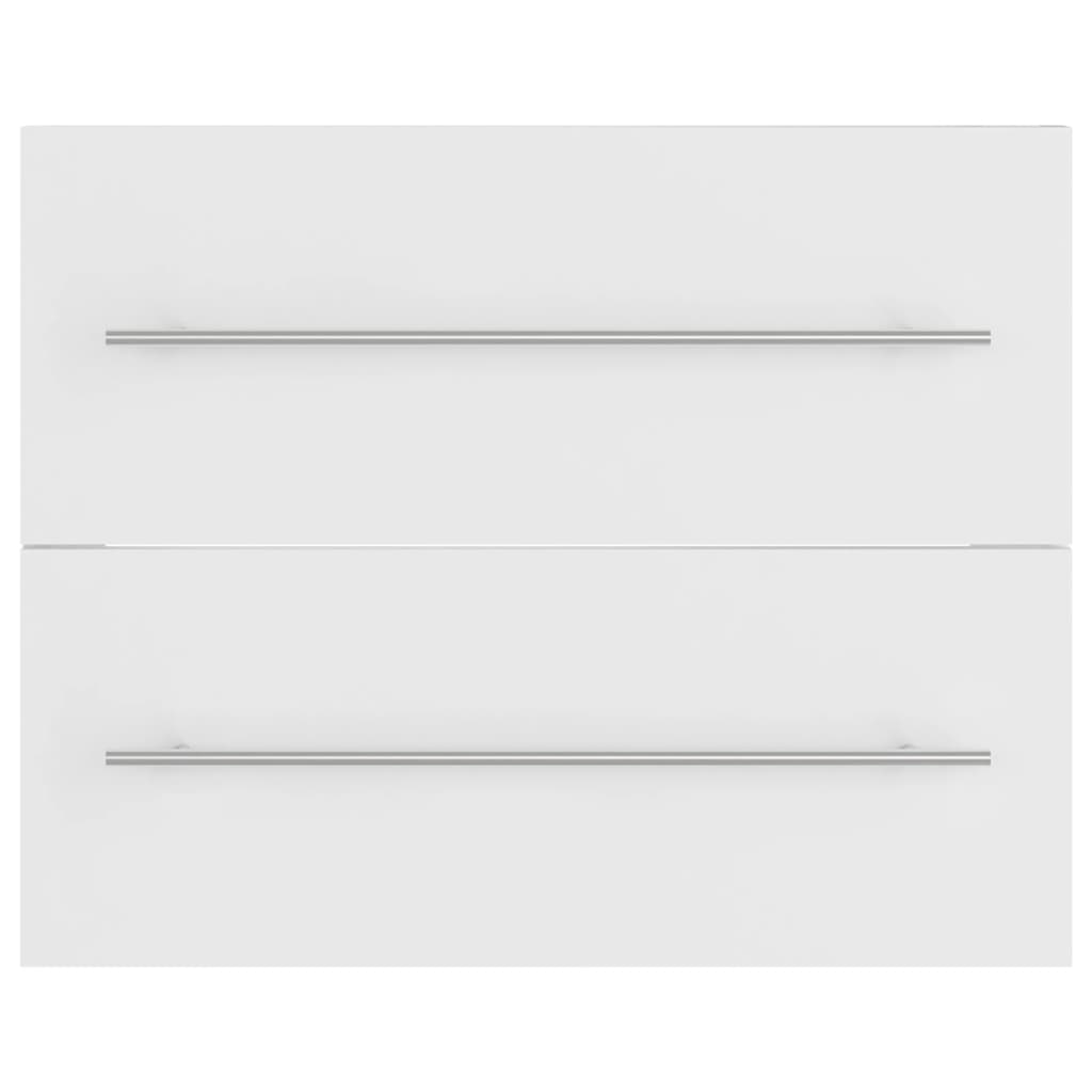 vidaXL izlietnes skapītis, balts, 60x38,5x48 cm, skaidu plāksne