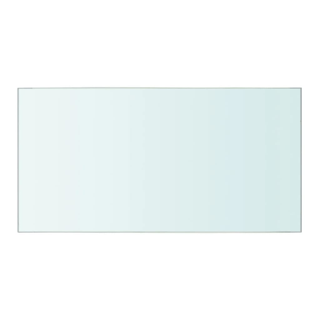 vidaXL stikla plauktu paneļi, 2 gab., 40x20 cm, caurspīdīgi