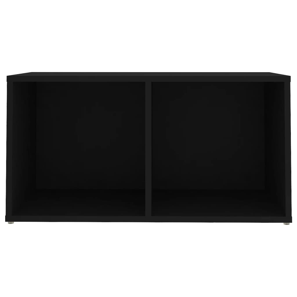 vidaXL TV plaukti, 2 gab., melni, 72x35x36,5 cm, skaidu plāksne