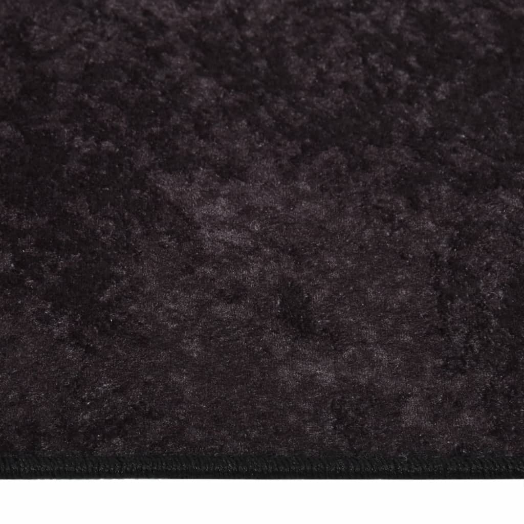 vidaXL paklājs, 80x150 cm, antracītpelēks, mazgājams, neslīdošs