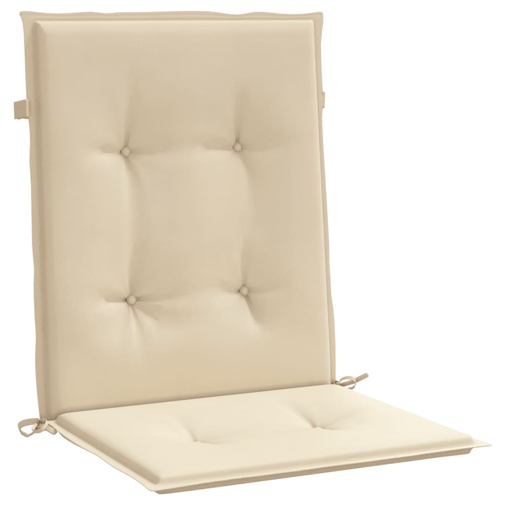 vidaXL dārza krēslu spilveni, 4 gab., bēši, 100x50x3 cm