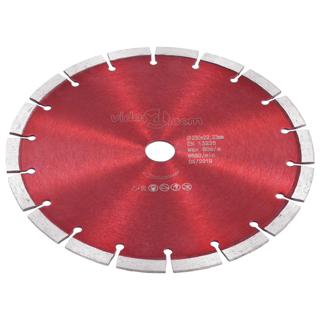vidaXL dimanta griešanas disks, tērauds, 230 mm