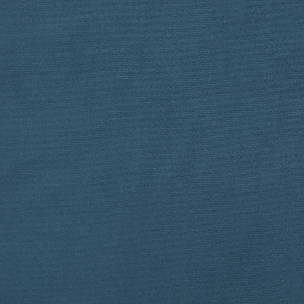 vidaXL kabatu atsperu matracis, tumši zils, 90x190x20 cm, samts