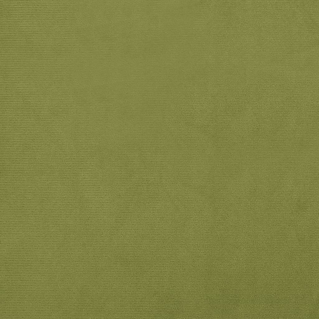 vidaXL kājsoliņš, 60x60x36 cm, gaiši zaļš samts