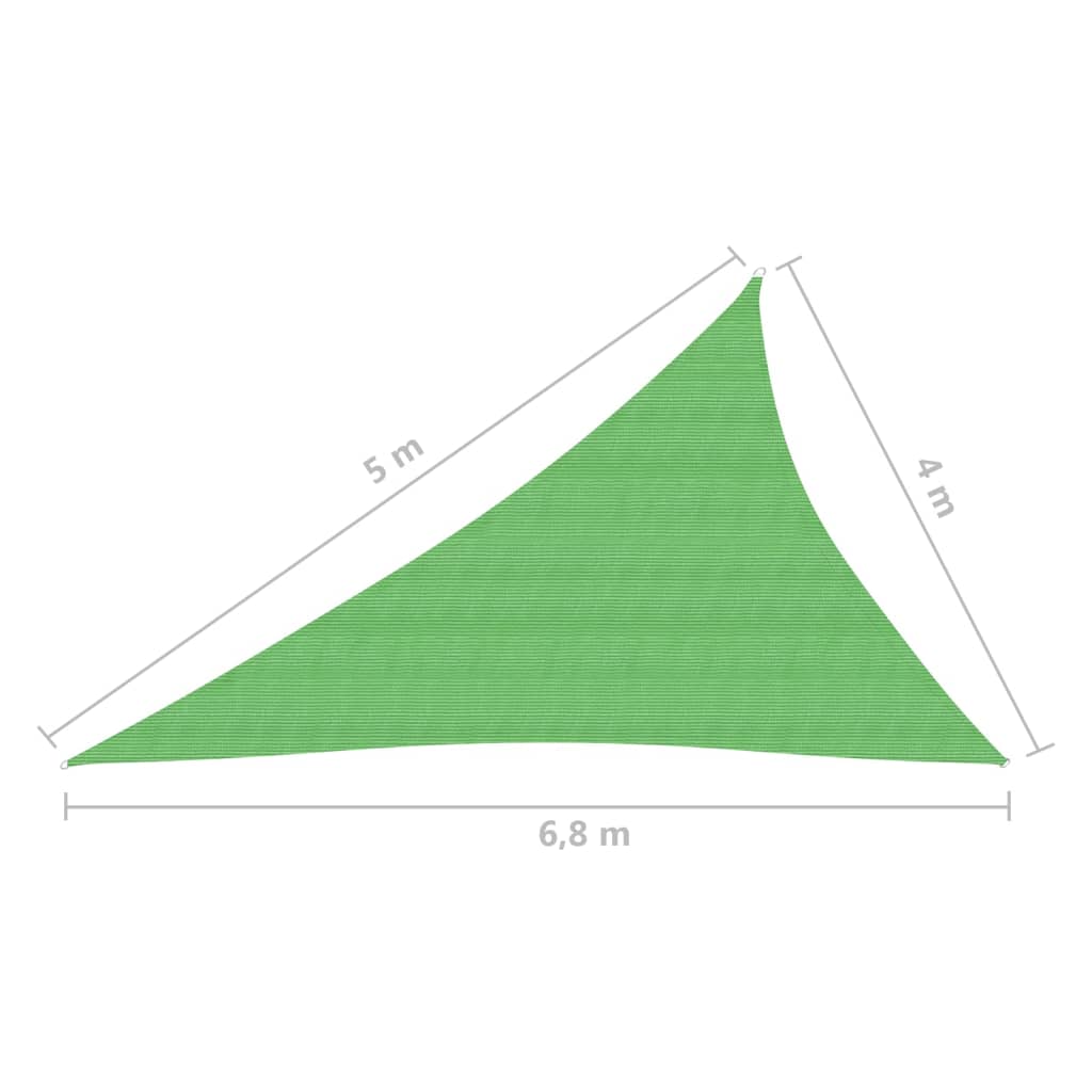 vidaXL saulessargs, 160 g/m², gaiši zaļš, 4x5x6,8 m, HDPE