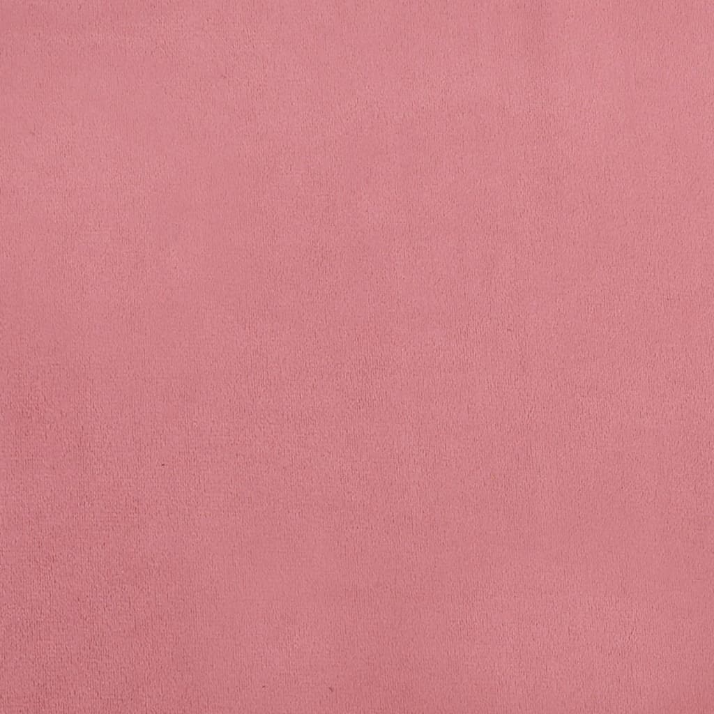 vidaXL kājsoliņš, 78x56x32 cm, rozā samts