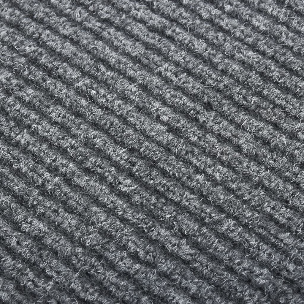 vidaXL paklāja celiņš, netīrumus aizturošs, 100x250 cm, pelēks