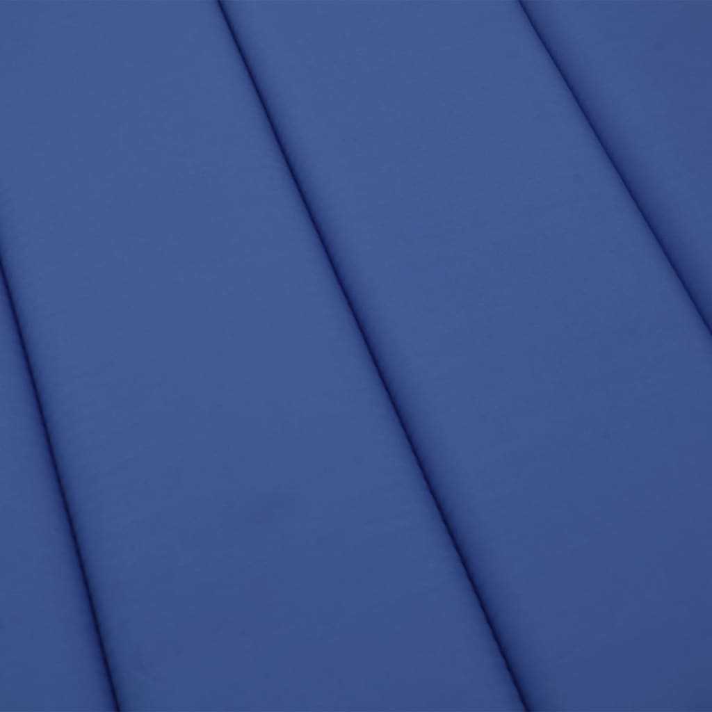 vidaXL sauļošanās krēsla matracis, 200x50x3 cm, audums, koši zils