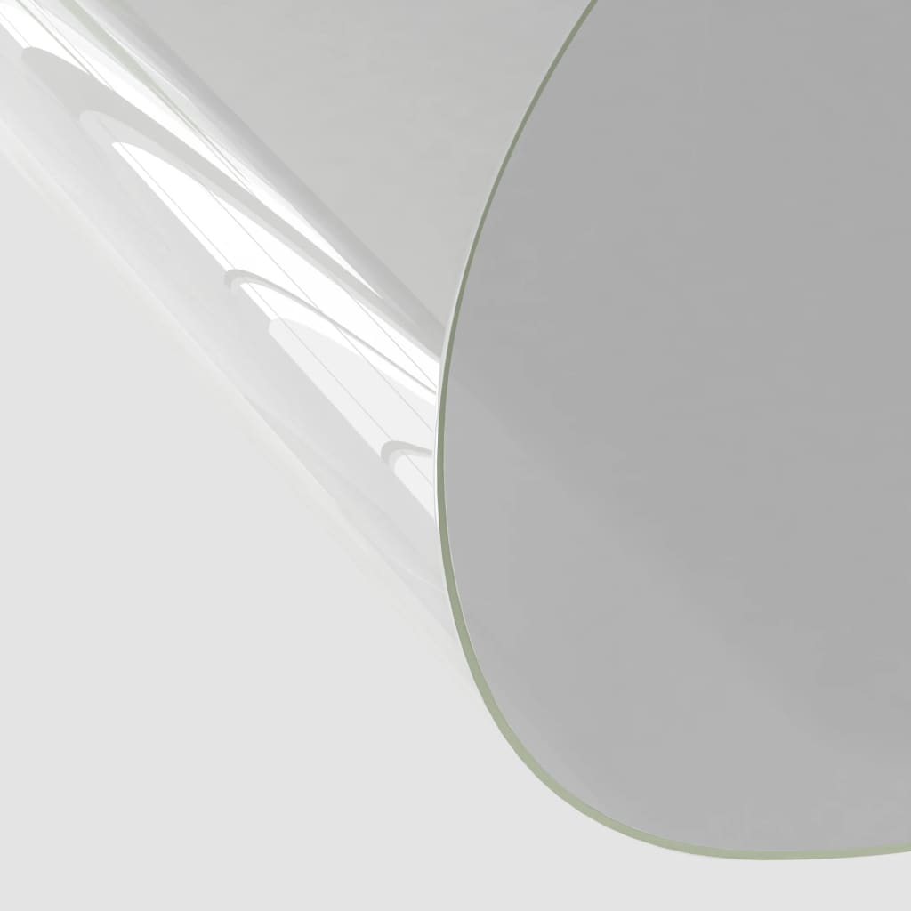 vidaXL galda aizsargsegums, caurspīdīgs, Ø110 cm, 2 mm, PVC
