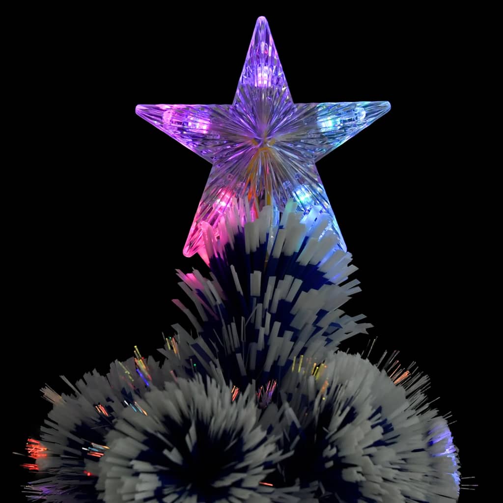 vidaXL izgaismota Ziemassvētku egle, 150 cm, optiskā šķiedra