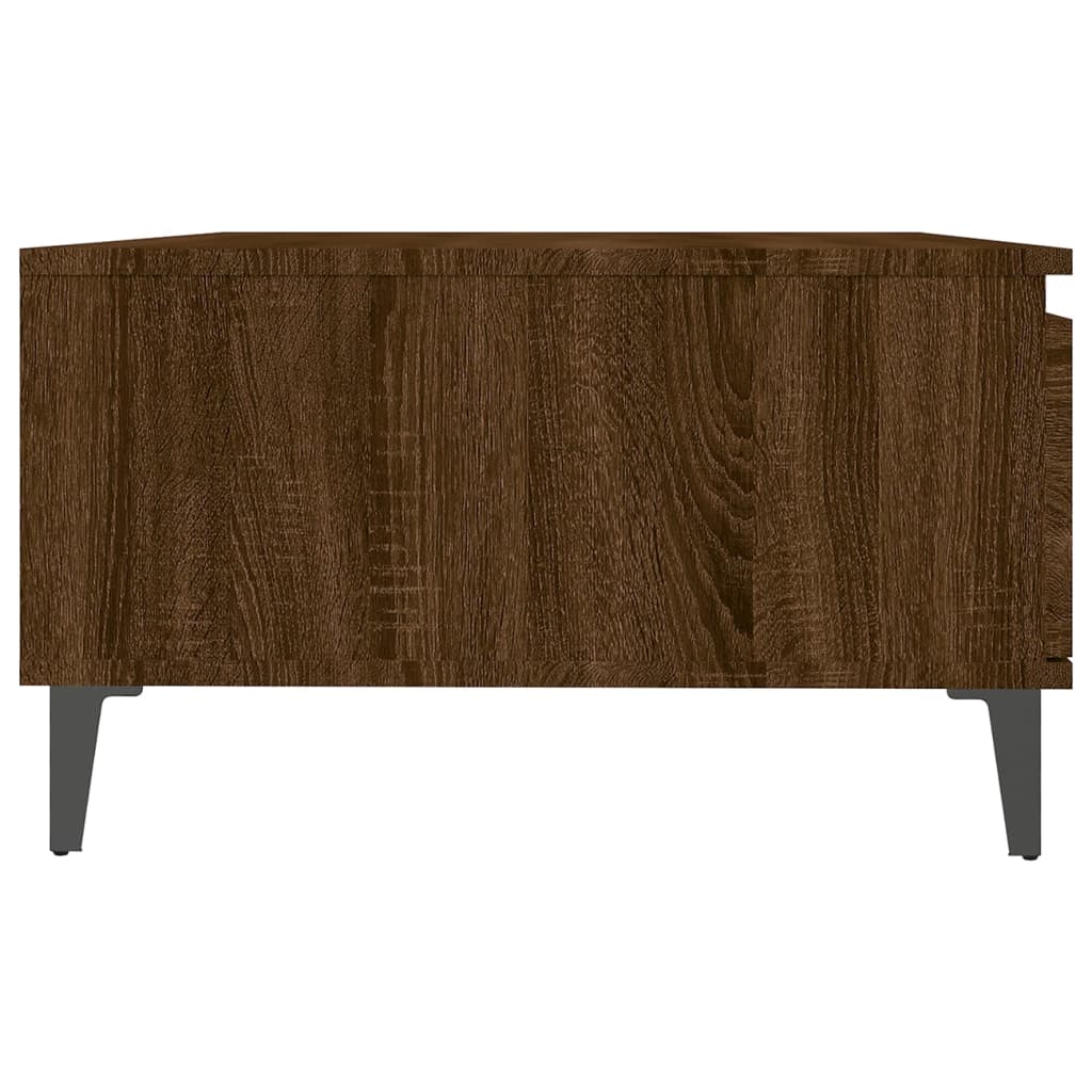 vidaXL kafijas galdiņš, ozolkoka krāsā, 90x60x35 cm, skaidu plāksne