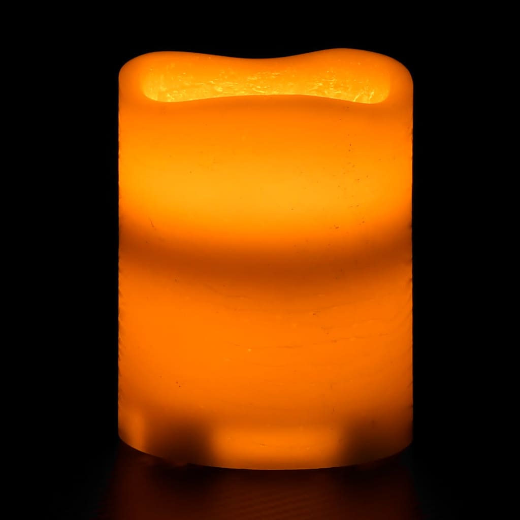 vidaXL LED sveces ar tālvadības pulti, 24 gab., silti baltas