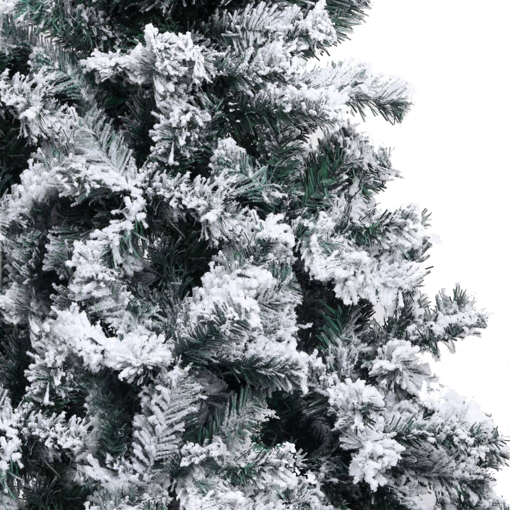 vidaXL mākslīgā Ziemassvētku egle ar sniegu, zaļa, 240 cm
