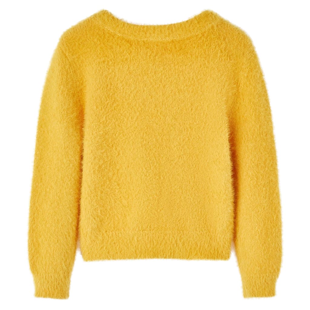 Bērnu džemperis, adīts, dzeltenbrūns, 92