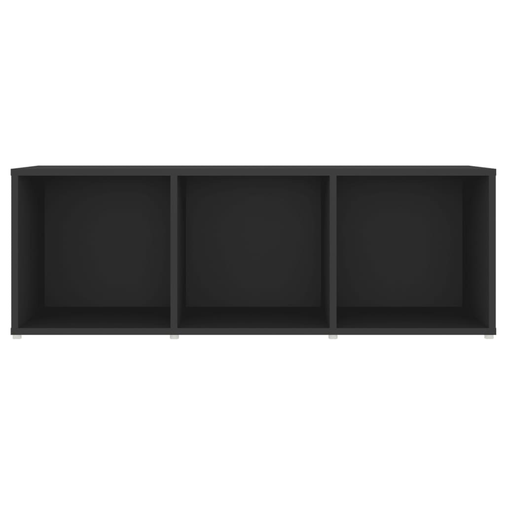 vidaXL TV plaukti, 3 gab., pelēki, 107x35x37 cm, skaidu plāksne