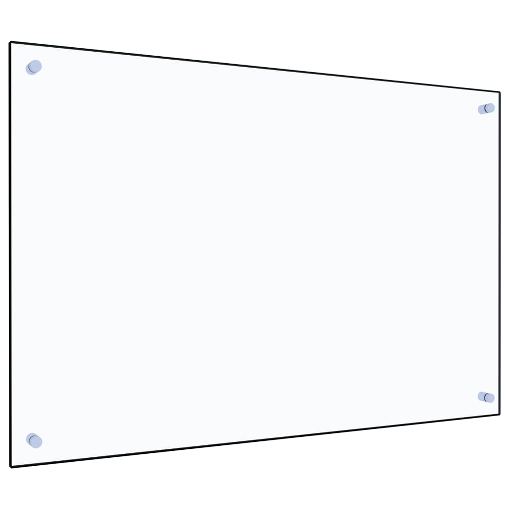 vidaXL virtuves panelis, 90x60 cm, rūdīts stikls, caurspīdīgs