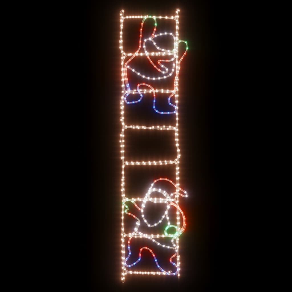 vidaXL Ziemassvētku vecīšu dekorācija, salokāma, 552 LED, 50x200 cm