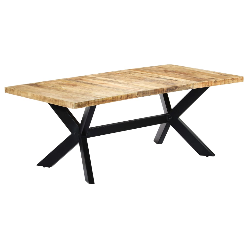 vidaXL virtuves galds, 200x100x75 cm, mango masīvkoks