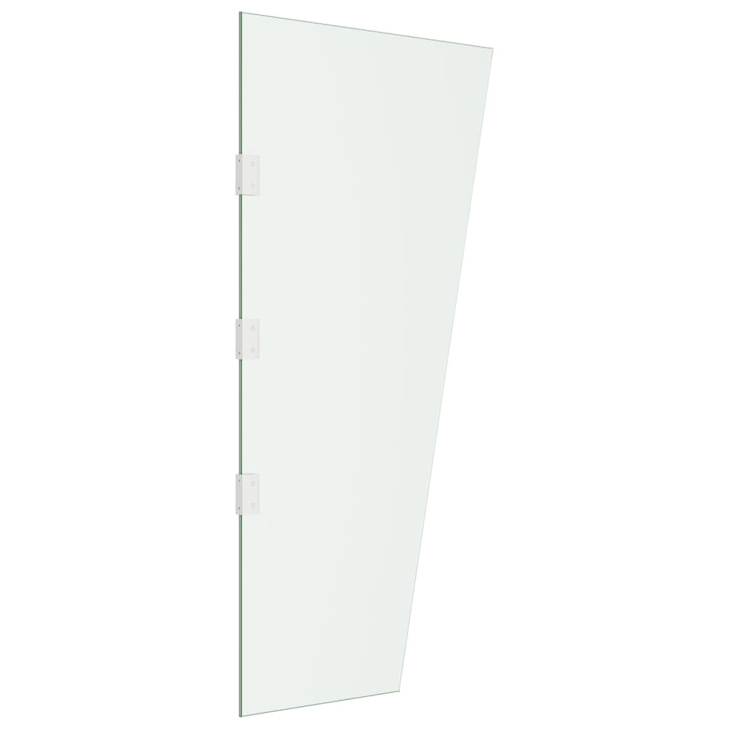vidaXL sānu panelis durvju nojumei, 50x100 cm, rūdīts stikls