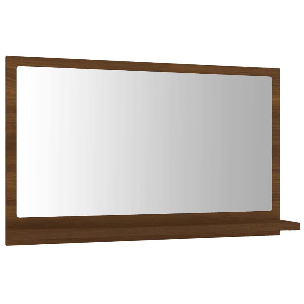 vidaXL vannasistabas spogulis, ozola, 60x10,5x37 cm, inženierijas koks