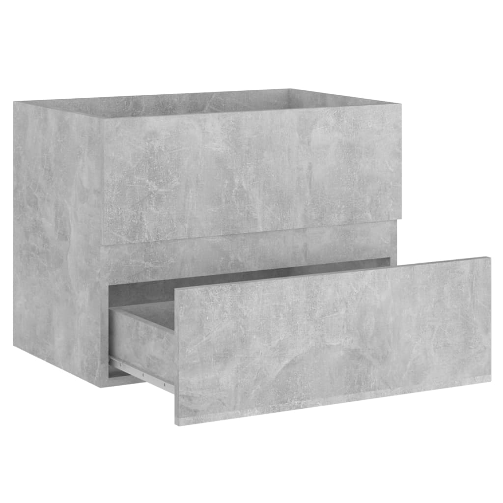 vidaXL izlietnes skapītis, betona pelēks, 60x38,5x45 cm, skaidu plātne