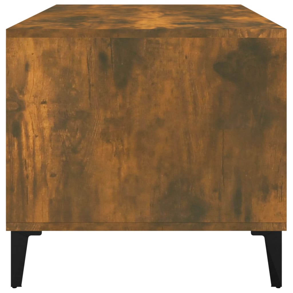 vidaXL kafijas galdiņš, ozolkoka krāsa, 90x49x45 cm, inženierijas koks