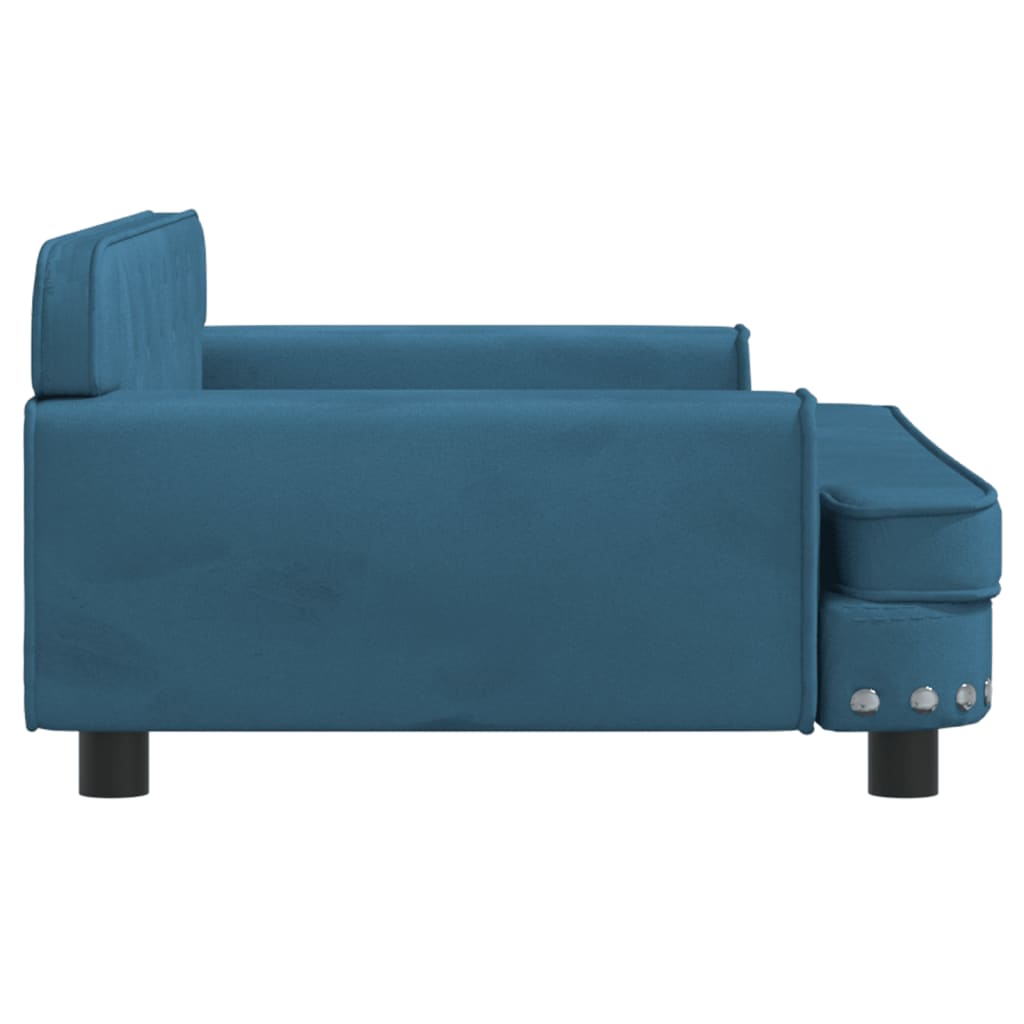 vidaXL dīvāngulta, zila, 90x53x30 cm, samts