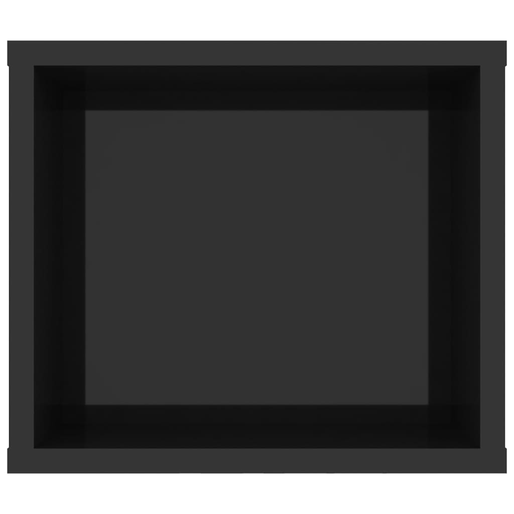 vidaXL TV plaukts, spīdīgi melns, 100x30x26,5 cm, skaidu plāksne