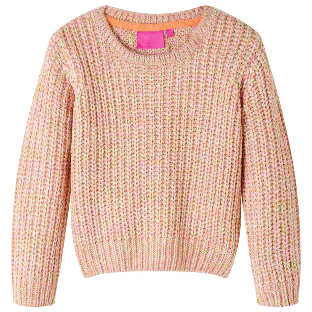 Bērnu džemperis, adīts, maigi rozā, 92