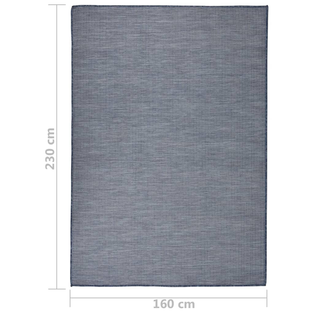vidaXL āra paklājs, 160x230 cm, zils