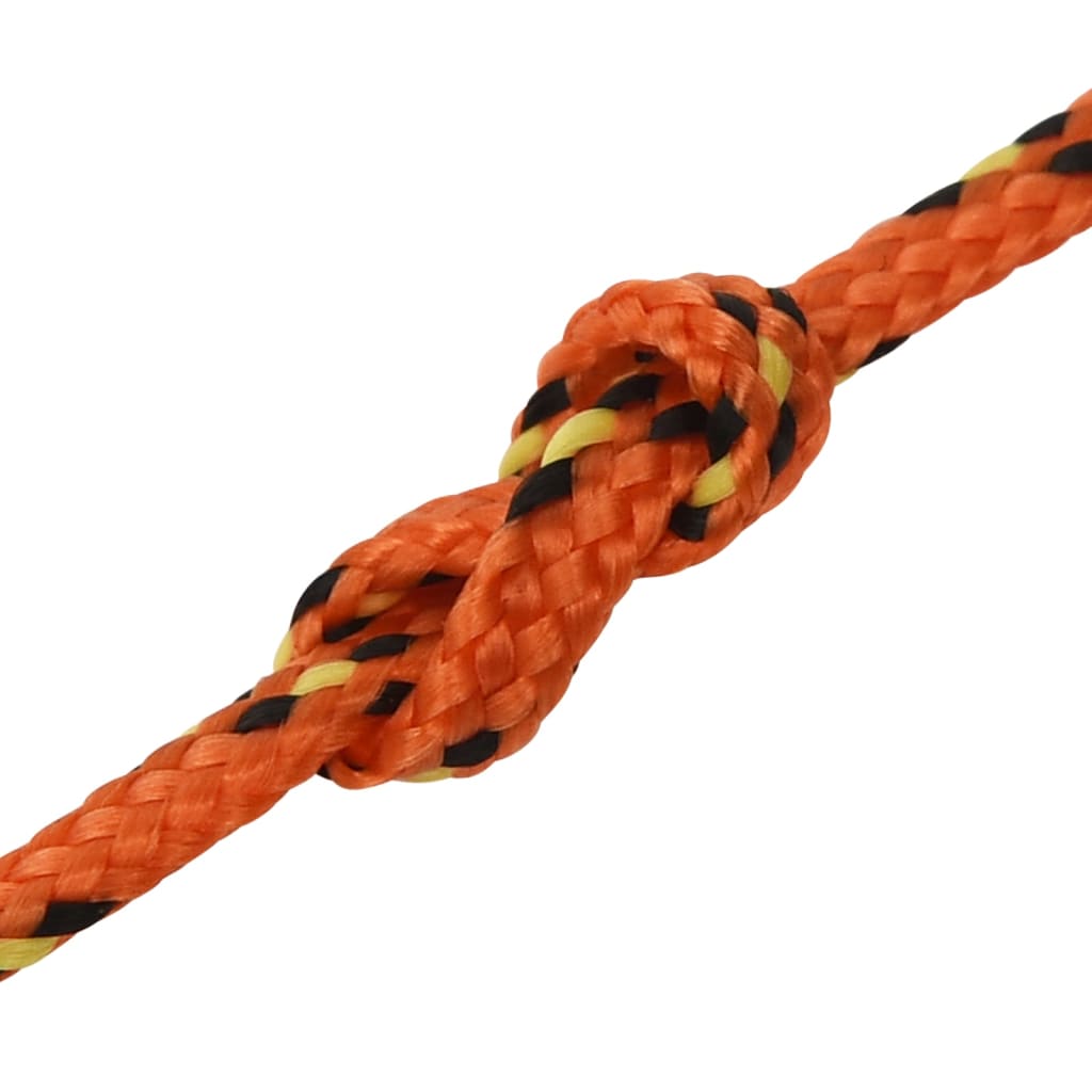 vidaXL laivu virve, oranža, 2 mm, 25 m, polipropilēns