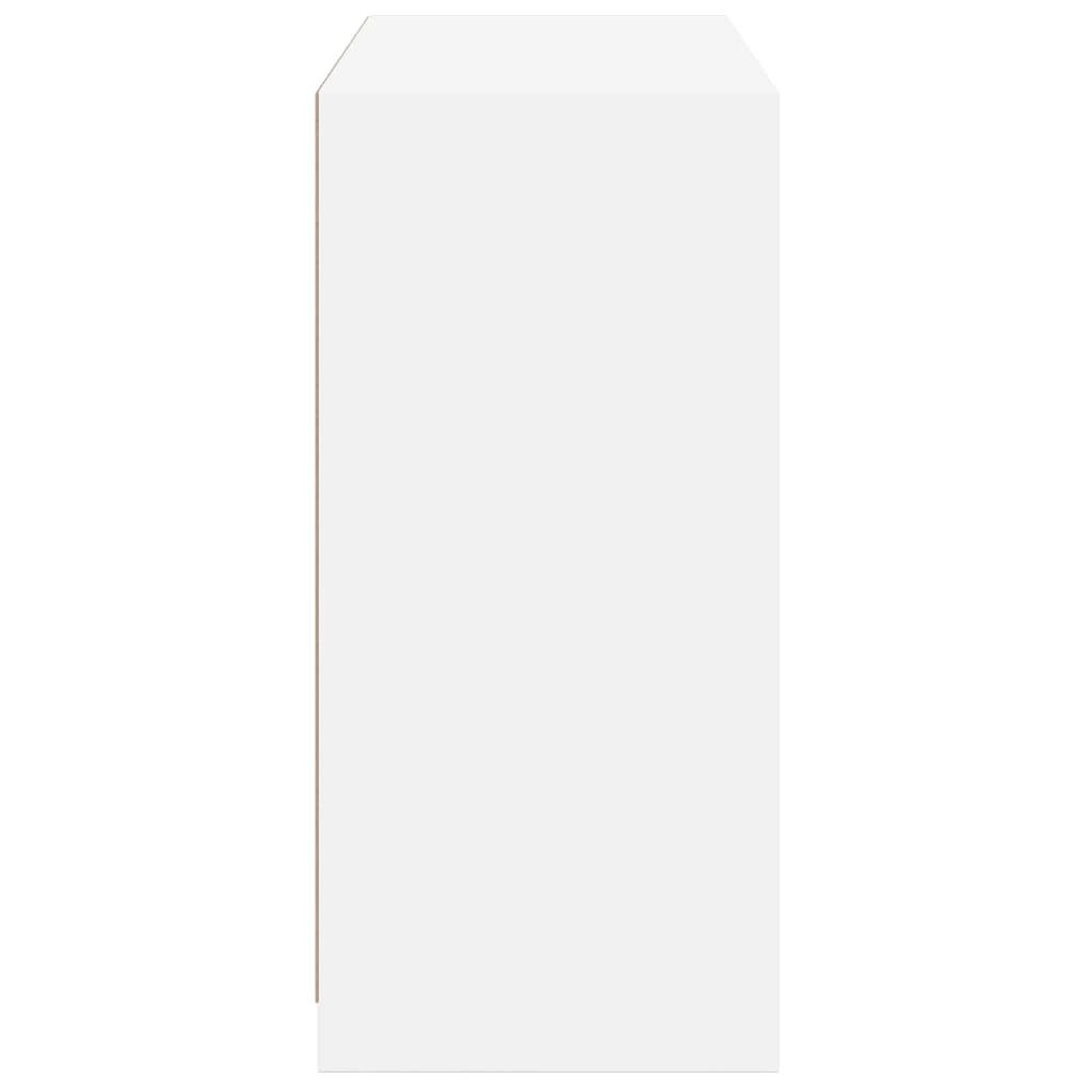 vidaXL skapis, balts, 77x48x102 cm, inženierijas koks