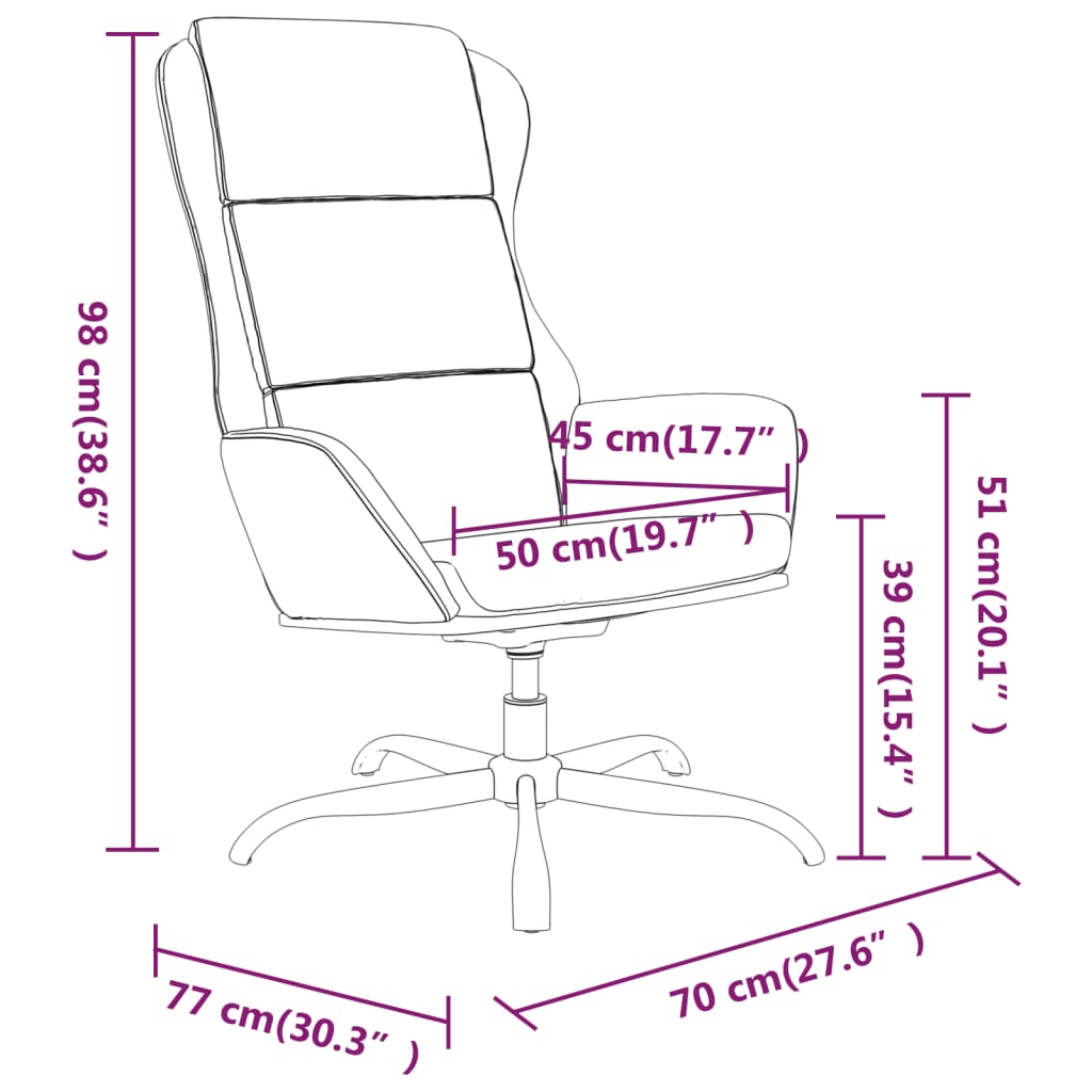 vidaXL atpūtas krēsls ar kājsoliņu, tumši pelēks mikrošķiedras audums