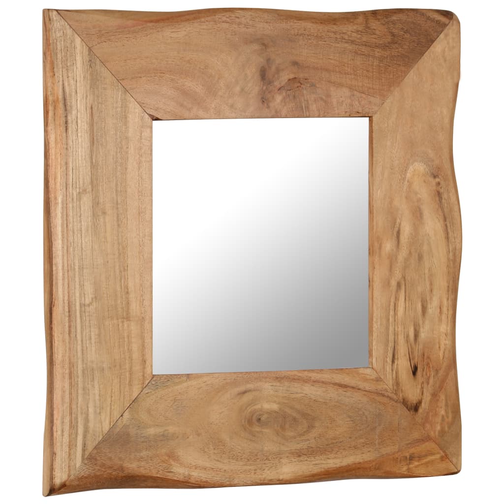 vidaXL spogulis, 50x50 cm, akācijas masīvkoks