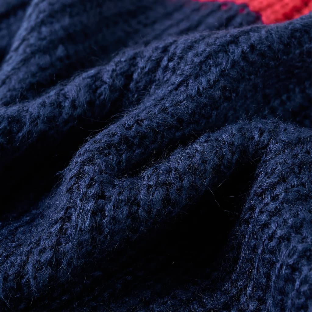 Bērnu džemperis, adīts, tumši zils, 92