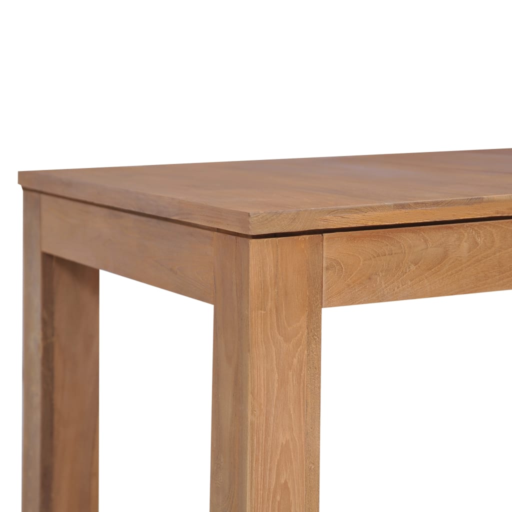 vidaXL virtuves galds, 180x90x76 cm, masīvs tīkkoks ar dabīgu apdari