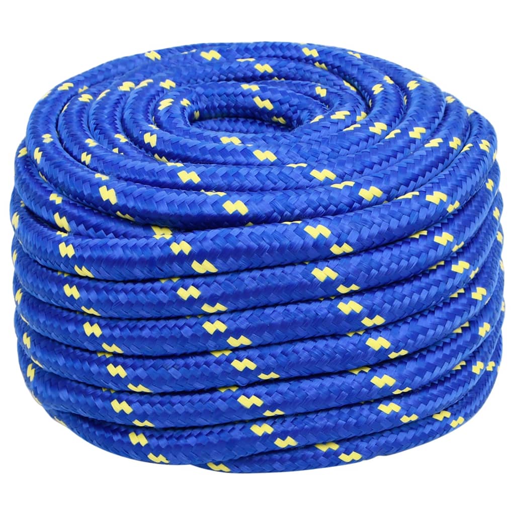 vidaXL laivu virve, zila, 20 mm, 100 m, polipropilēns
