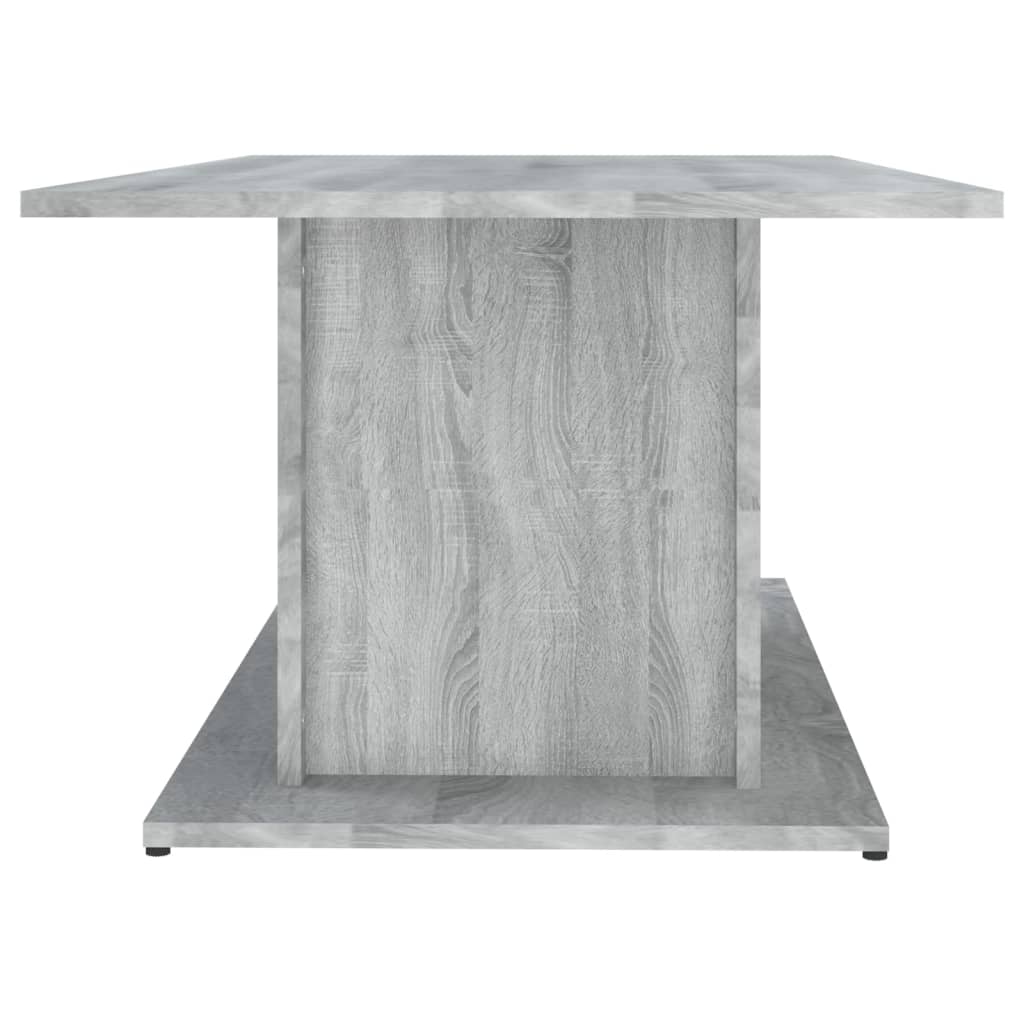 vidaXL kafijas galdiņš, pelēcīga ozola, 102x55,5x40 cm, skaidu plātne