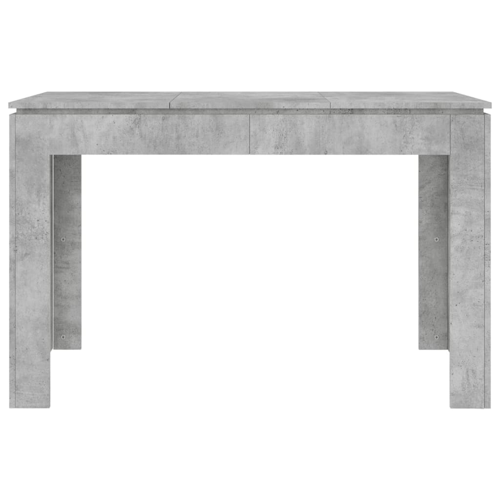 vidaXL virtuves galds, betona pelēks, 120x60x76 cm, skaidu plāksne