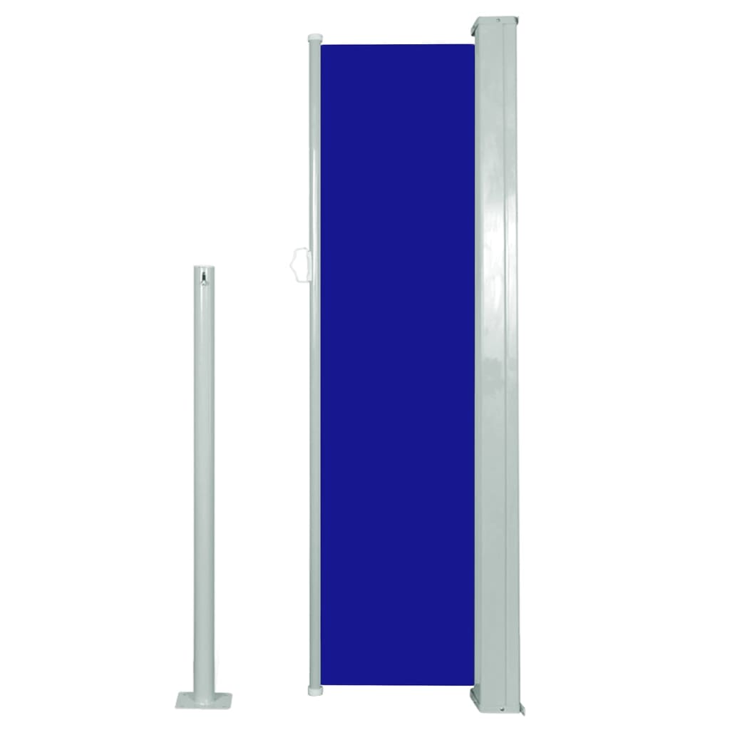 vidaXL izvelkama sānu markīze, 120x300 cm, zila
