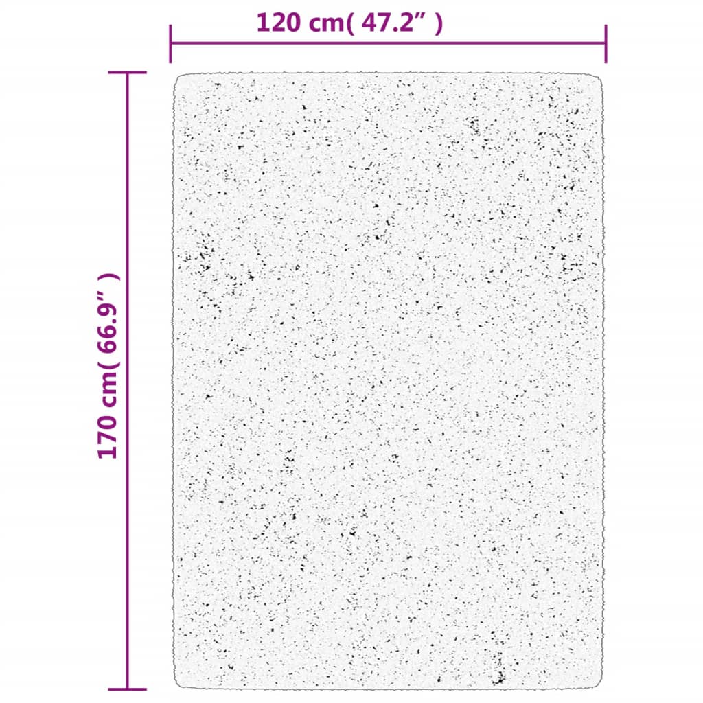 vidaXL paklājs OVIEDO, īsa spalva, bēšs, 120x170 cm