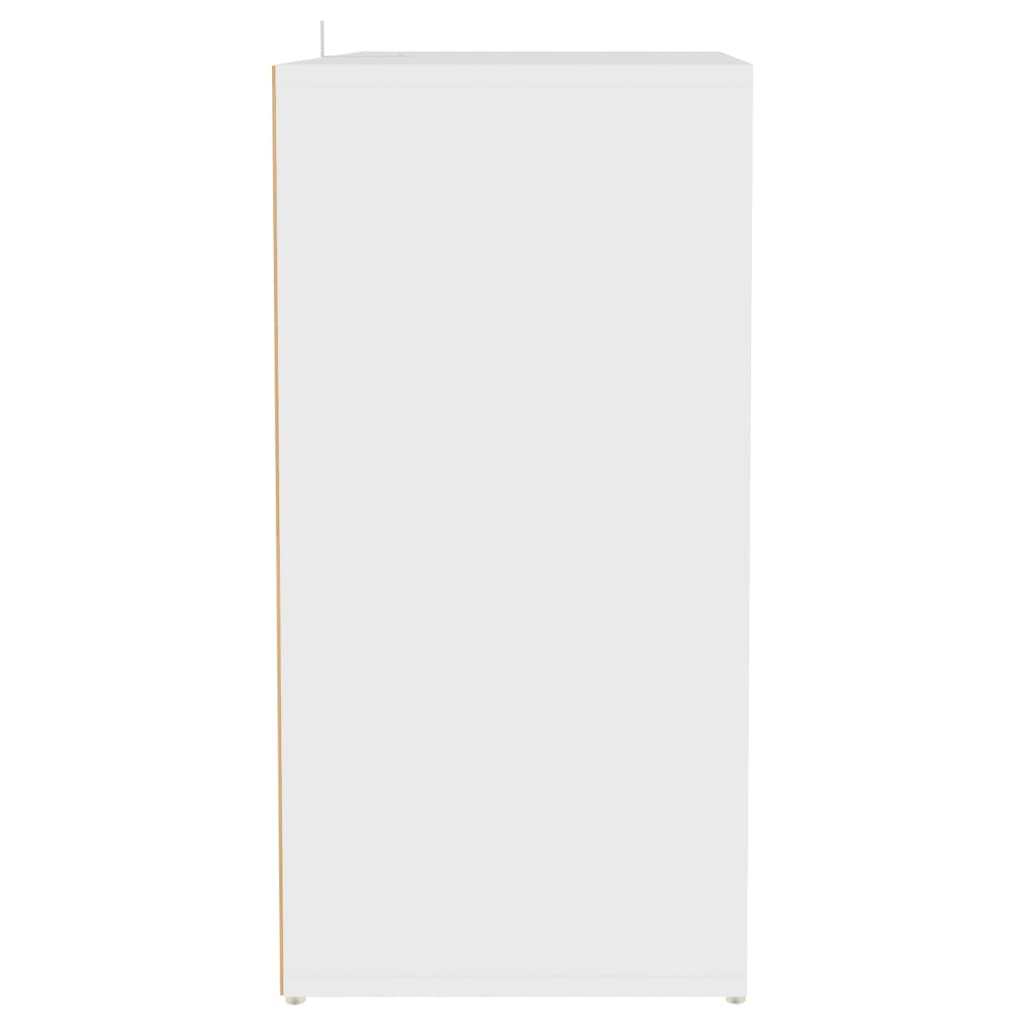 vidaXL apavu skapītis, balts, 60x35x70 cm, skaidu plāksne