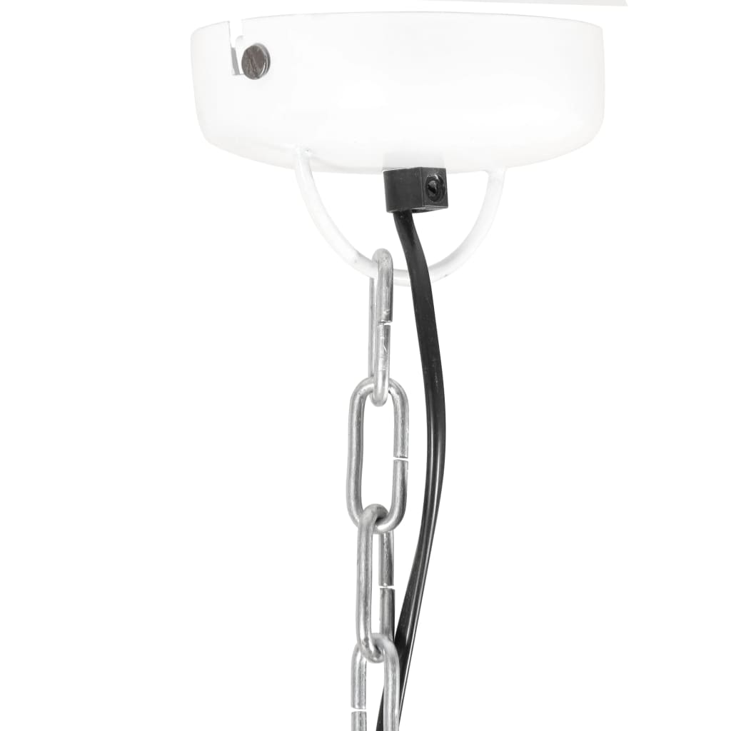 vidaXL griestu lampa, industriāls dizains, balta, 25 W, 42 cm, E27