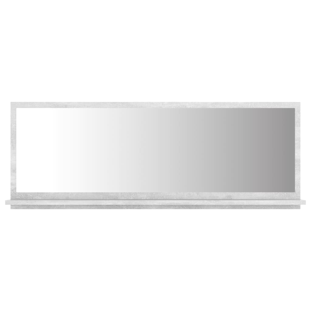 vidaXL vannasistabas spogulis, betona pelēks, 100x10,5x37 cm
