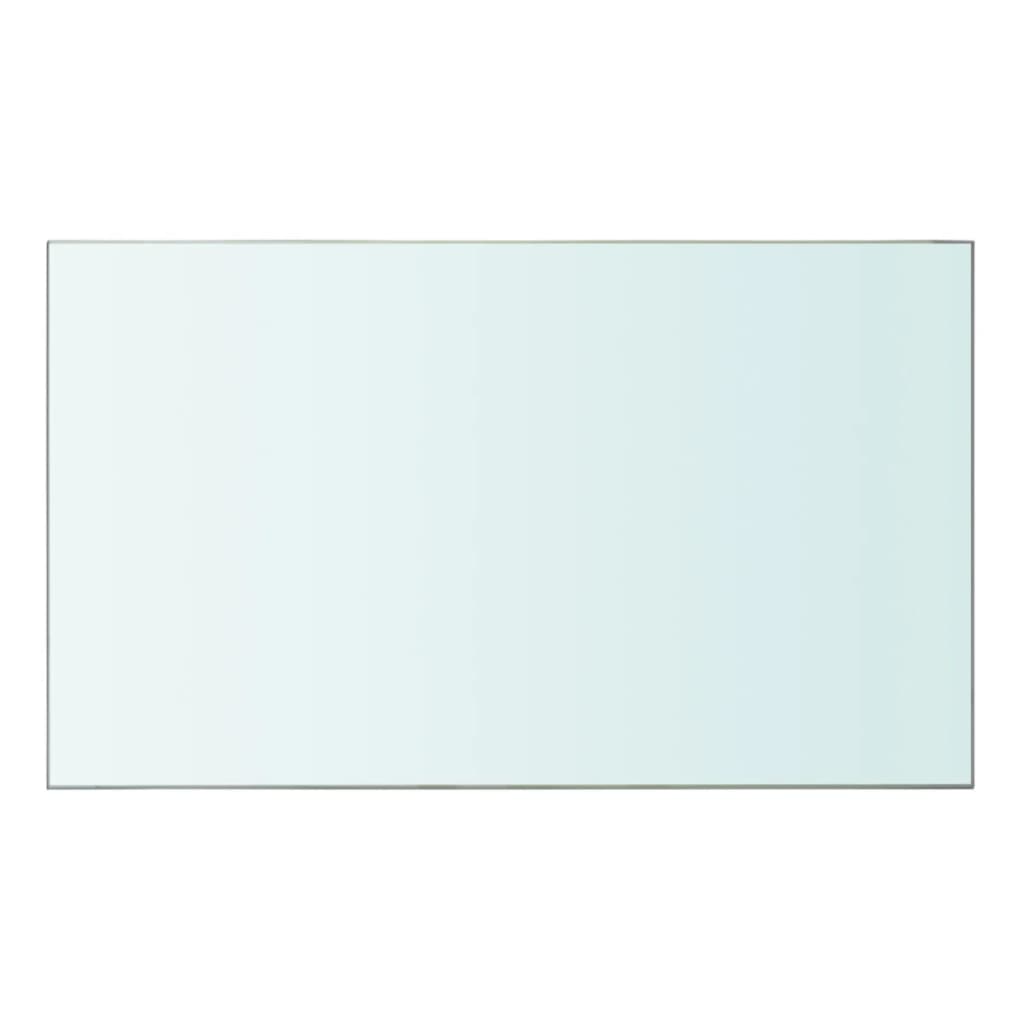 vidaXL stikla plauktu paneļi, 2 gab., 50x30 cm, caurspīdīgi