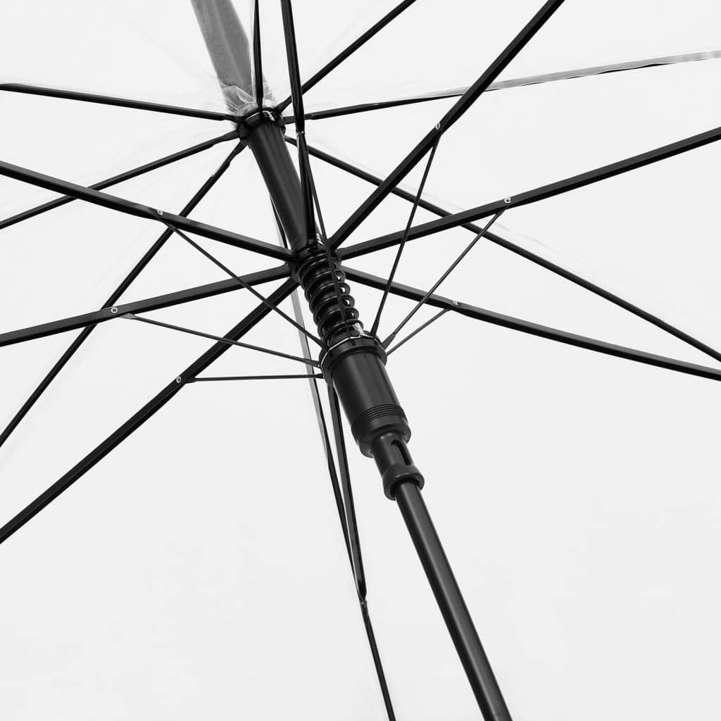vidaXL lietussargs, caurspīdīgs, 107 cm